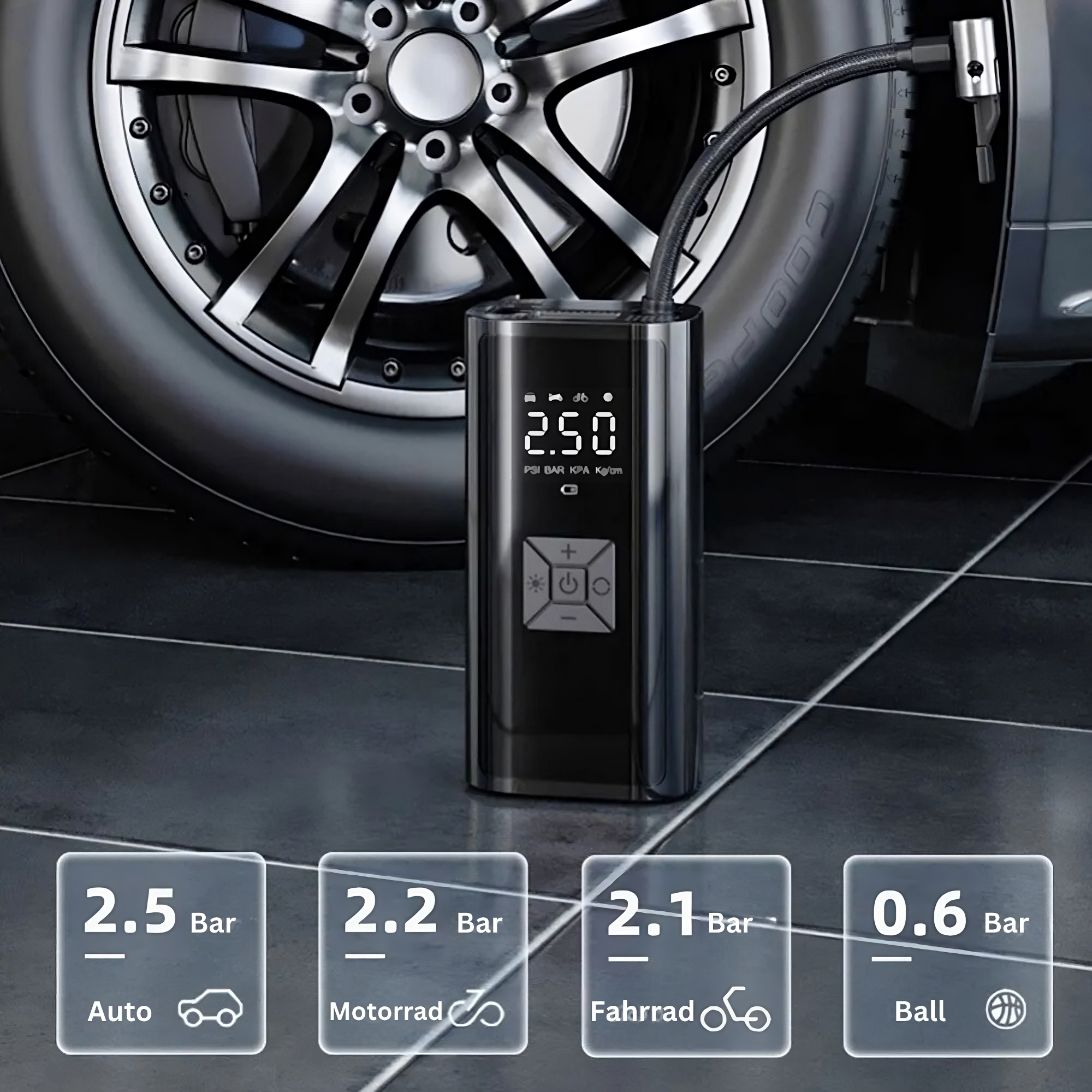 SMART-PUMP-PRO™ - die beste mobile Luftpumpe